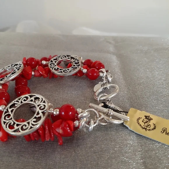 1/2 Price Marked Vintage Premeir Designs Bracelet Firecraker 1980's - Picture 9 of 16